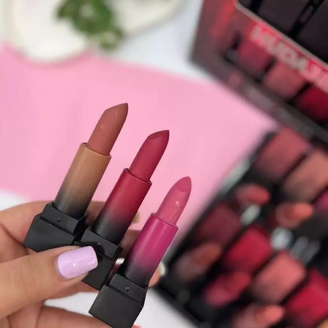 12pcs Huda Beauty Bullet Matte Lipsticks Set