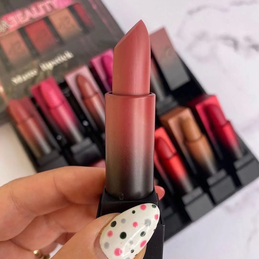 12pcs Huda Beauty Bullet Matte Lipsticks Set
