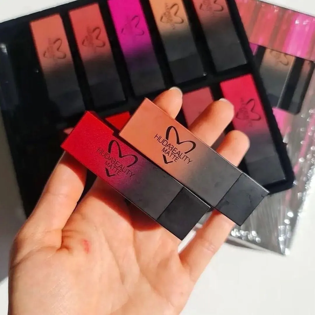 12pcs Huda Beauty Bullet Matte Lipsticks Set