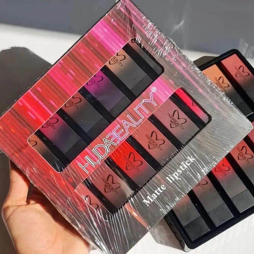 12pcs Huda Beauty Bullet Matte Lipsticks Set