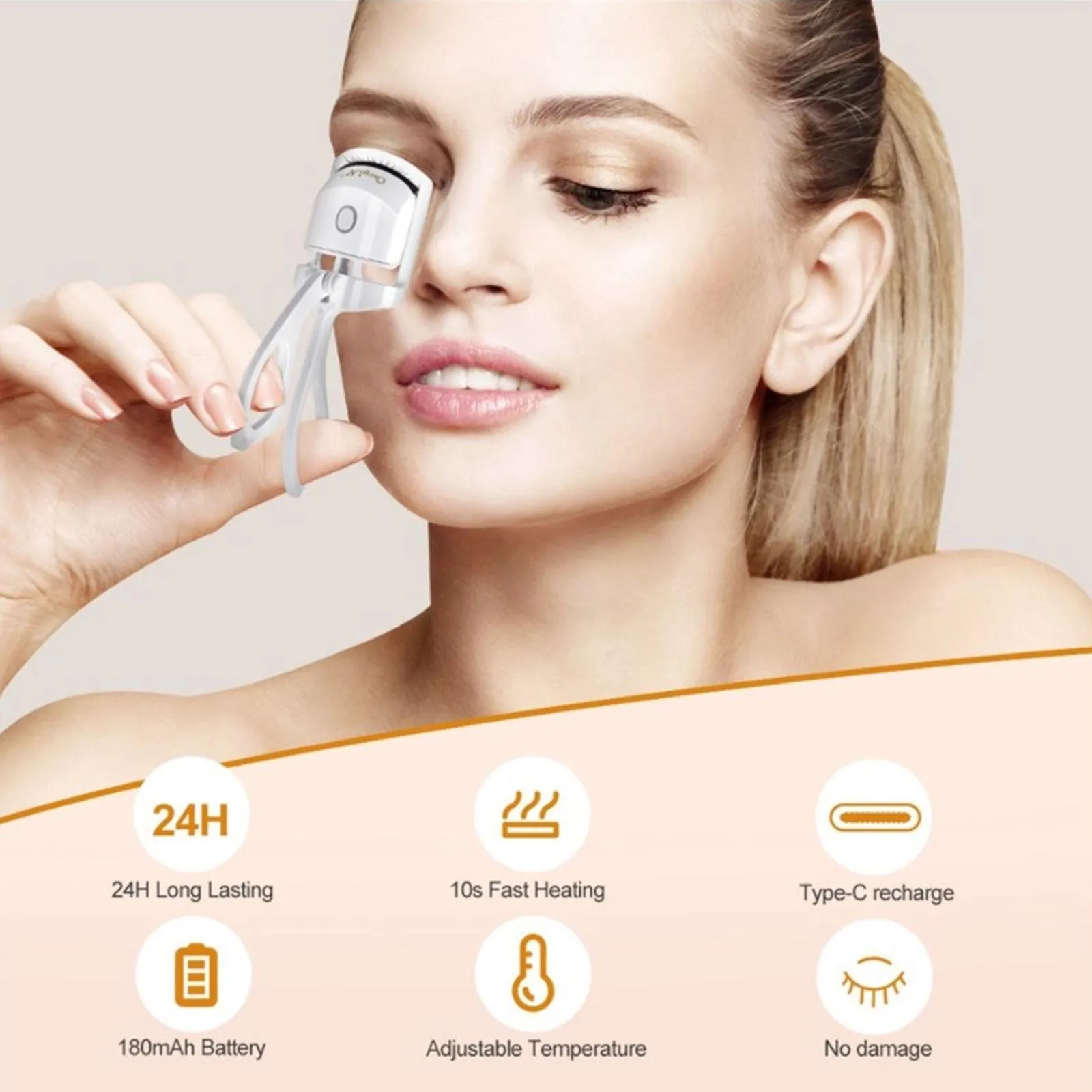 Electric Heated Eyelash Curler.