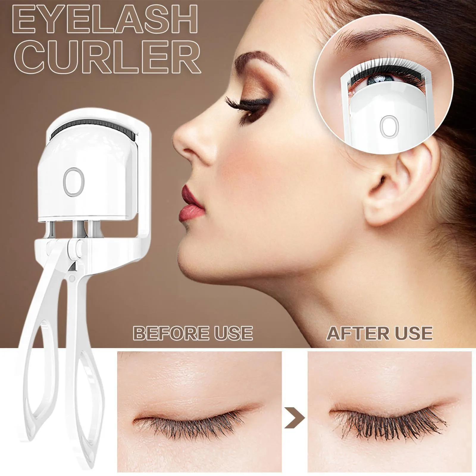 Electric Heated Eyelash Curler.