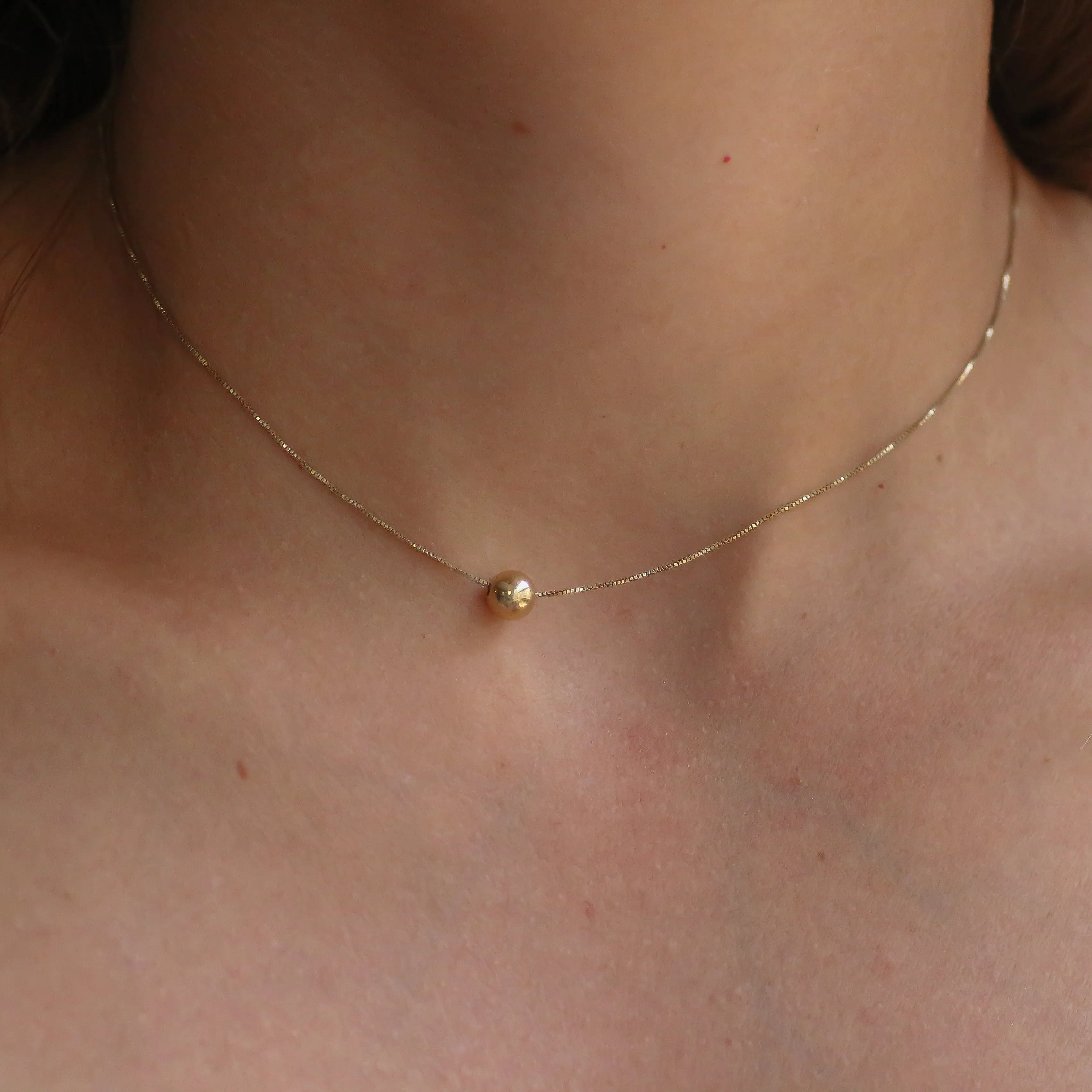 Golden Ball necklace 14k gold