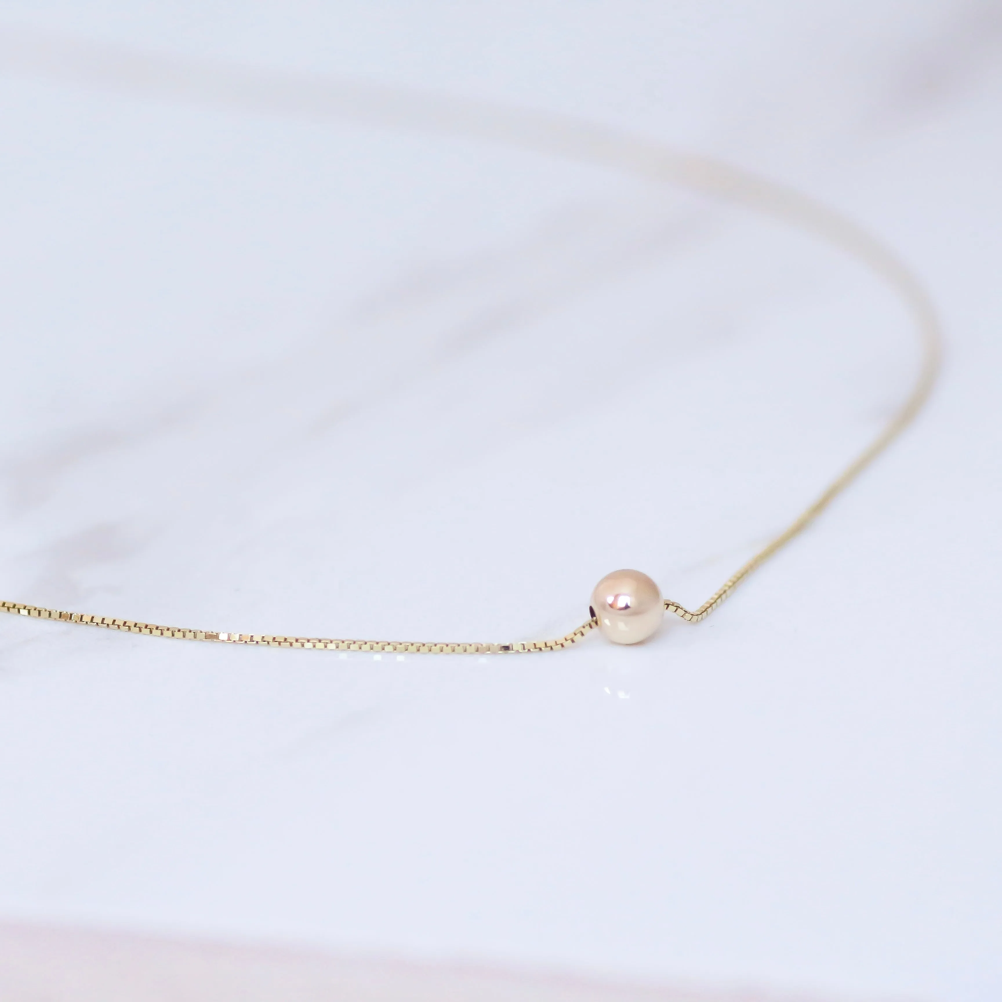 Golden Ball necklace 14k gold